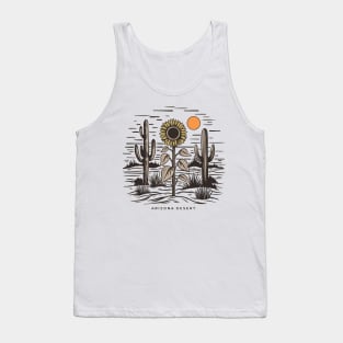 Sunflower In Arizona Desert Tank Top